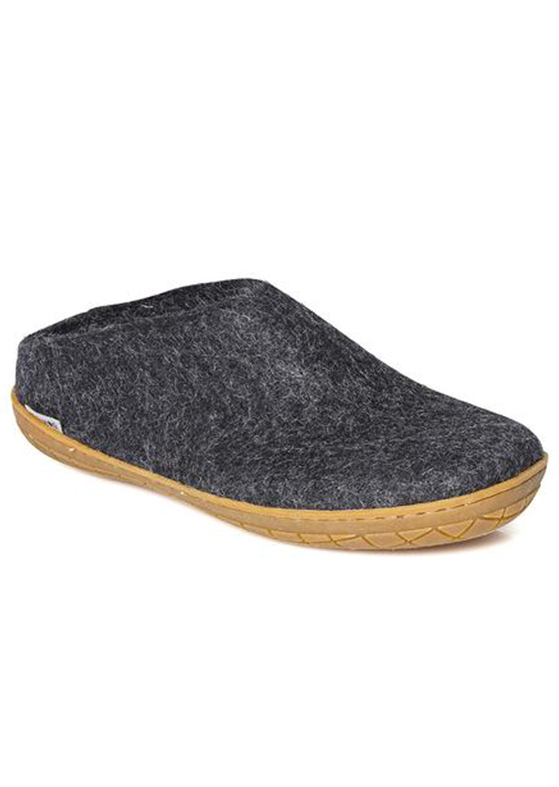 Glerups Unisex Natural Rubber Open Heel Slippers Black