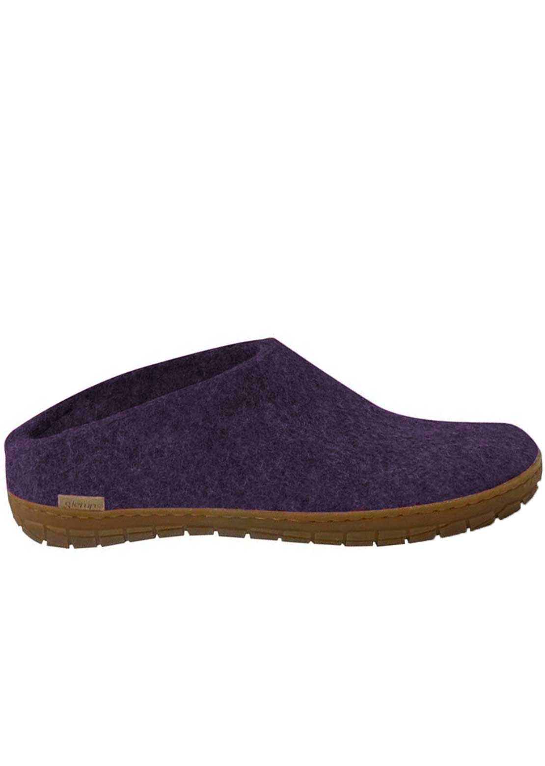 Glerups Unisex Natural Rubber Open Heel Slippers Purple