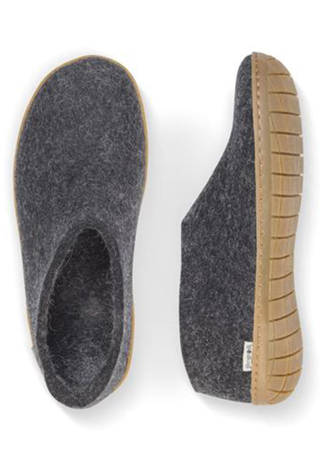 Glerups Unisex Natural Rubber Slipper Shoes Black
