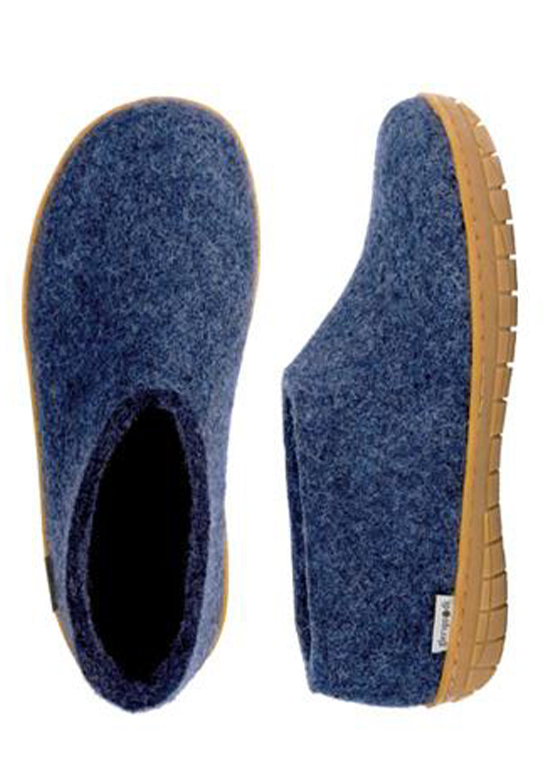 Glerups Unisex Natural Rubber Slipper Shoes Denim