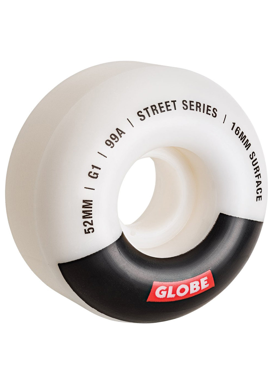 Globe G1 Street Skateboard Wheels White/Black/Bar