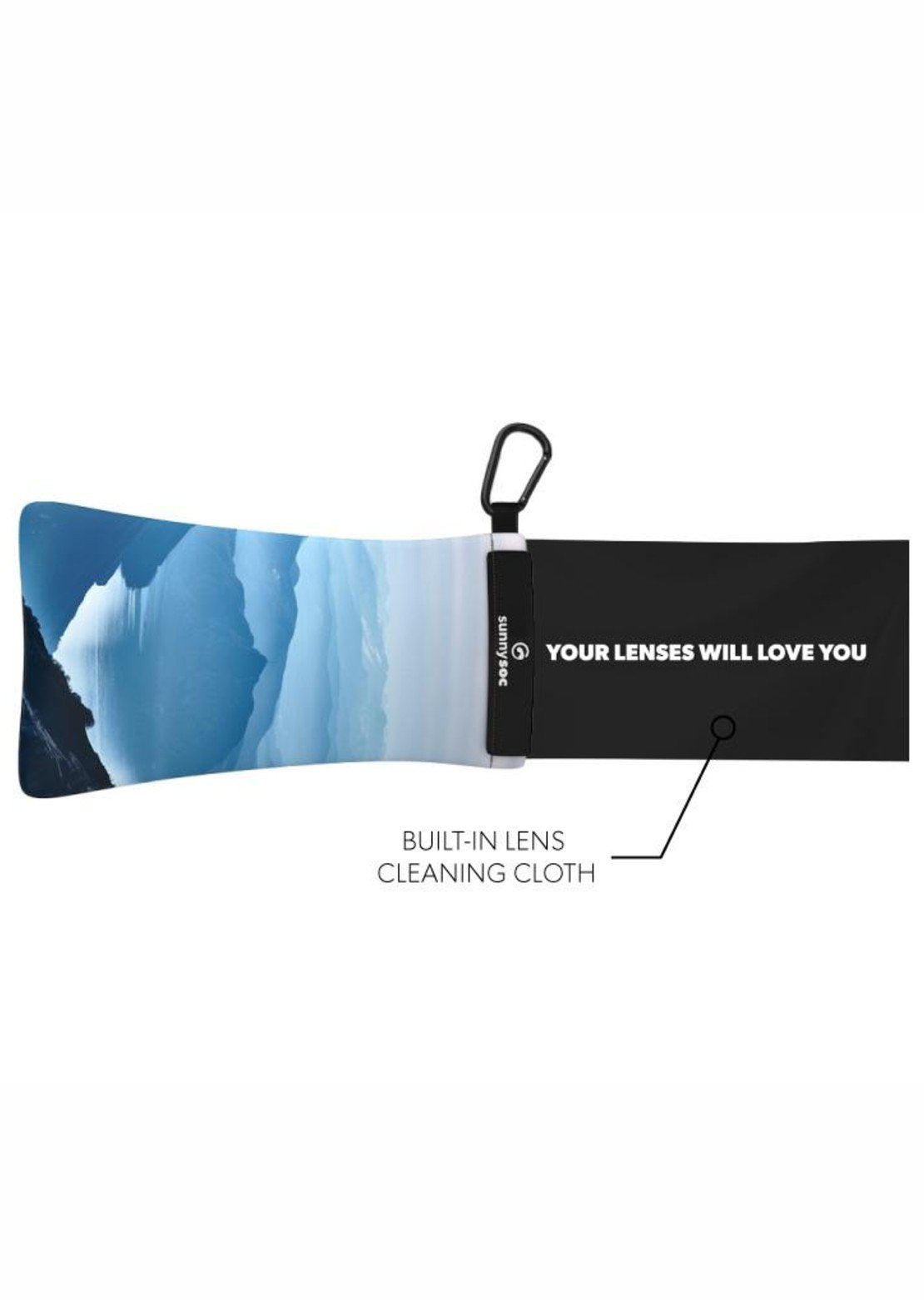 Gogglesoc Mountains Sunnysoc Protective Eyewear Pouch Blue Multi