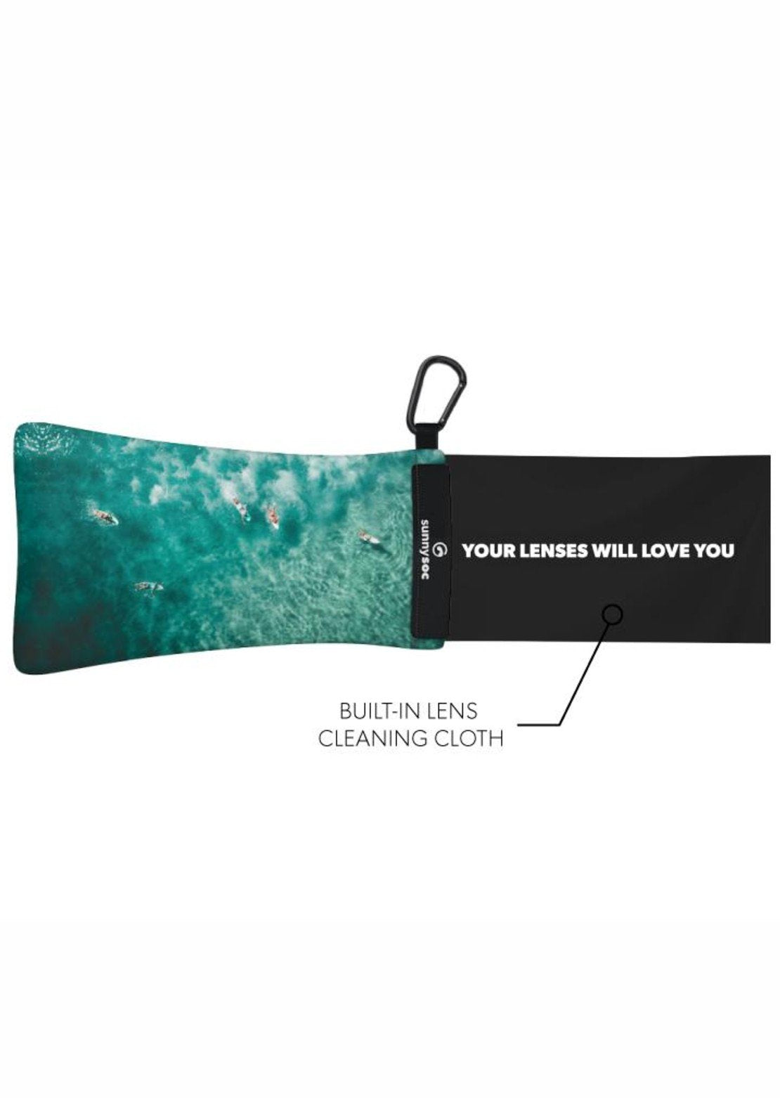 Gogglesoc Surfers Sunnysoc Protective Eyewear Pouch Blue Multi