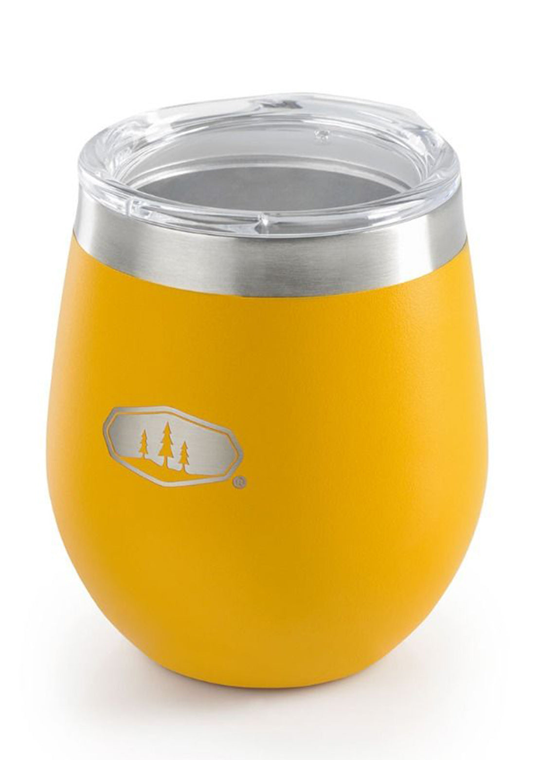 GSI Glacier 8 oz Stainless Glass Mineral Yellow