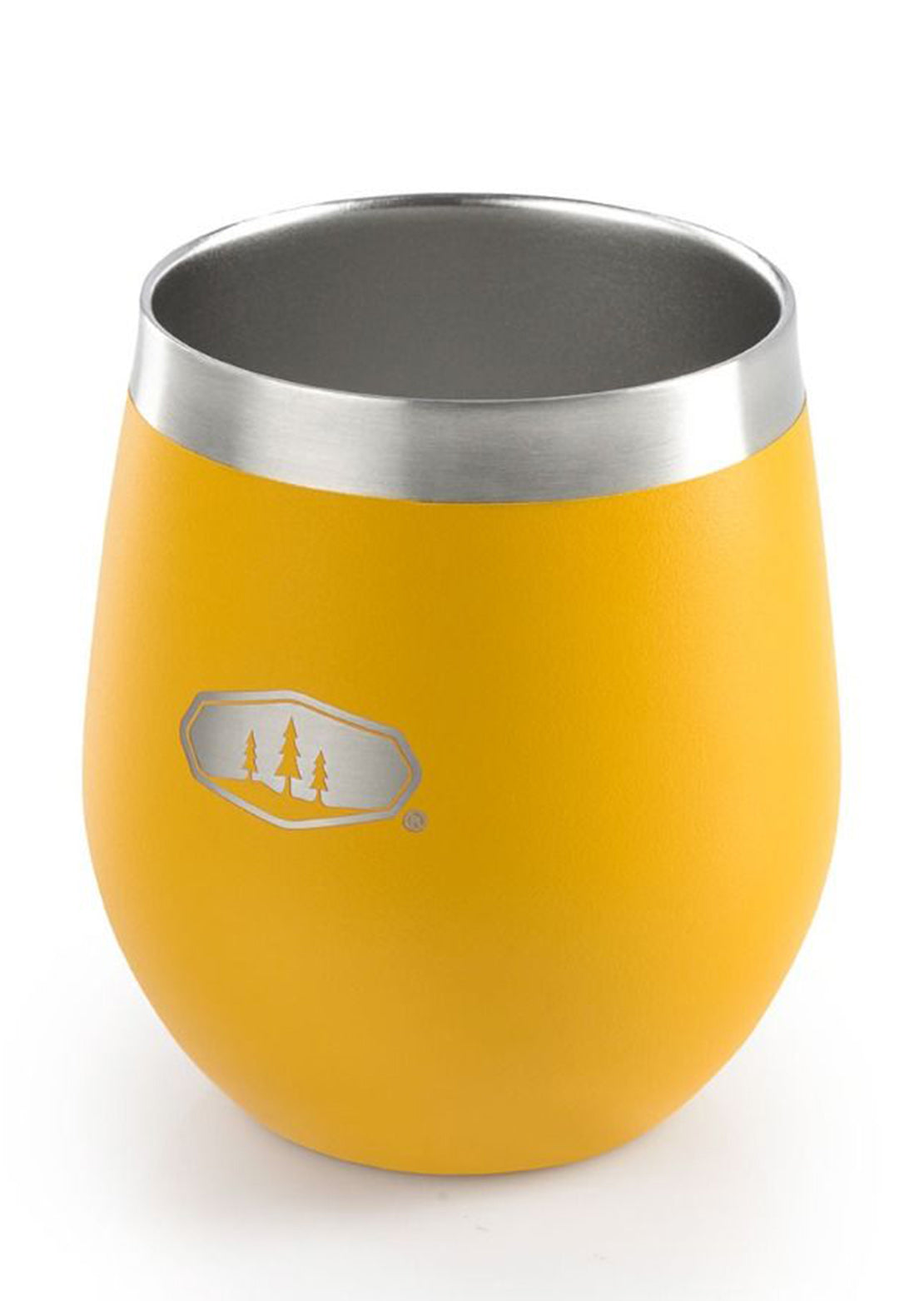 GSI Glacier 8 oz Stainless Glass Mineral Yellow