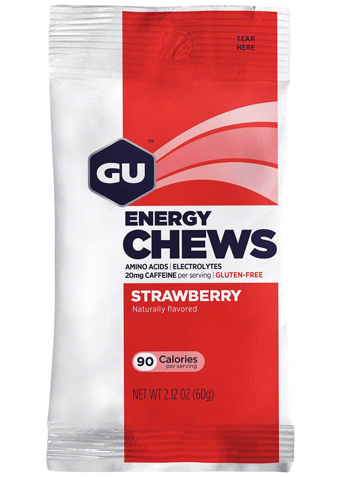 GU Energy Chews - Double Serving Strawberry