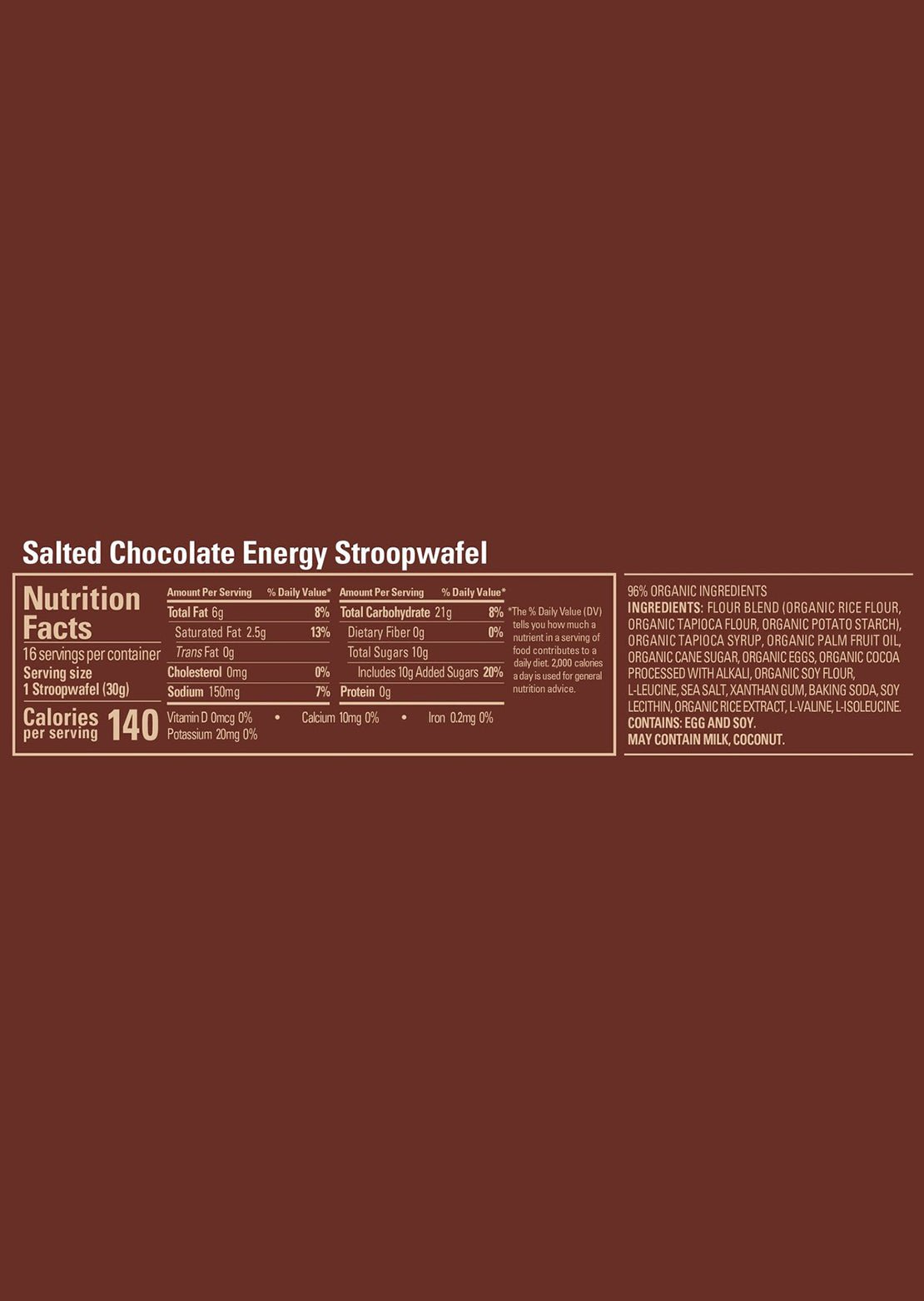 GU Energy Gluten Free Stroopwafels Salted Chocolate
