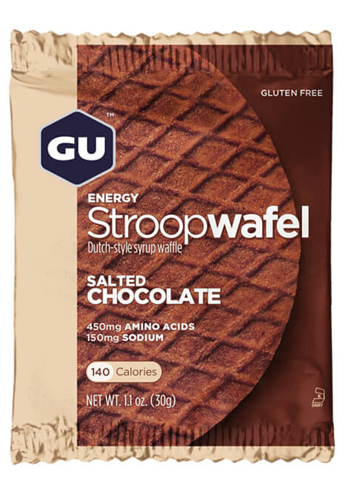 GU Energy Gluten Free Stroopwafels Salted Chocolate