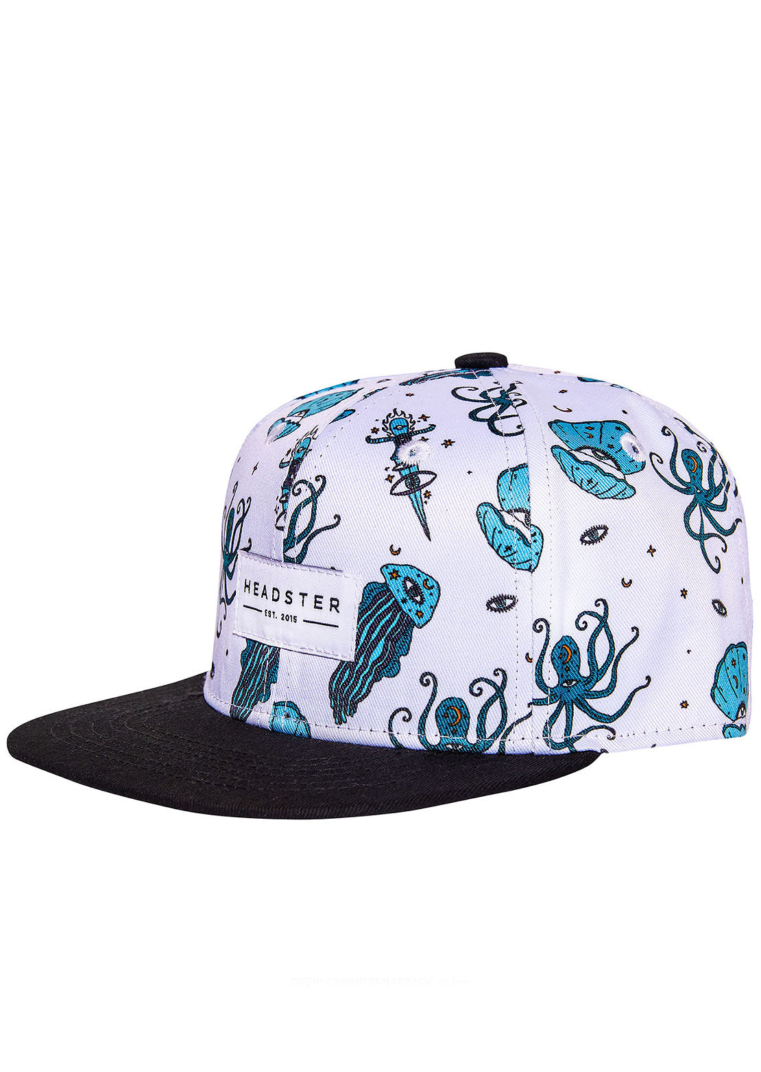 Headster Junior Deep Sea Snapback Cap White