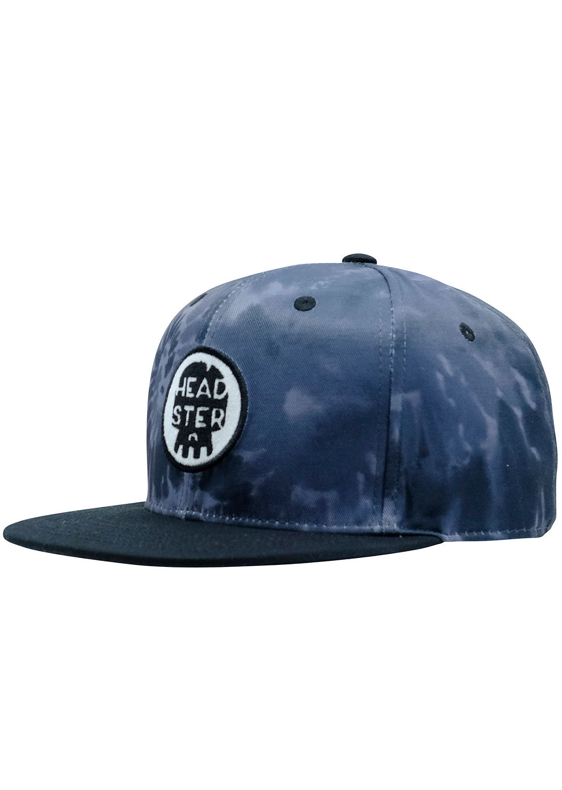 Headster Junior Tie Dye Snapback Cap Black