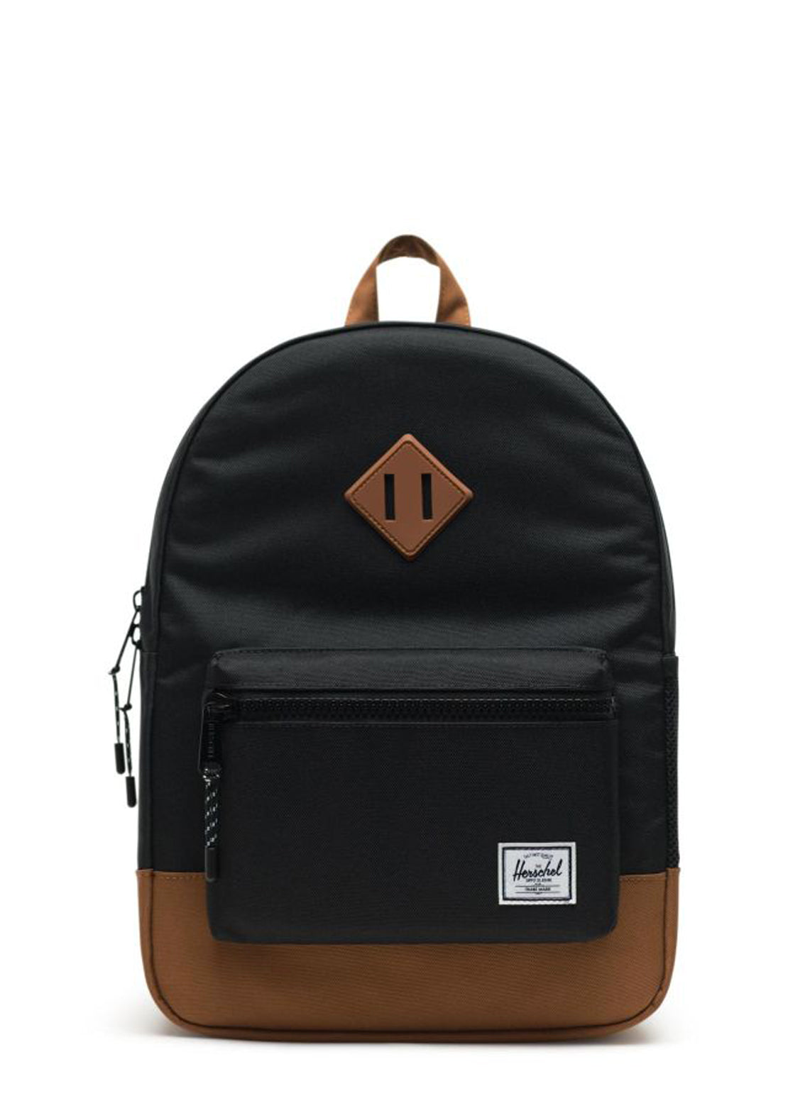 Herschel Junior Heritage Youth Backpack Black/Saddle Brown