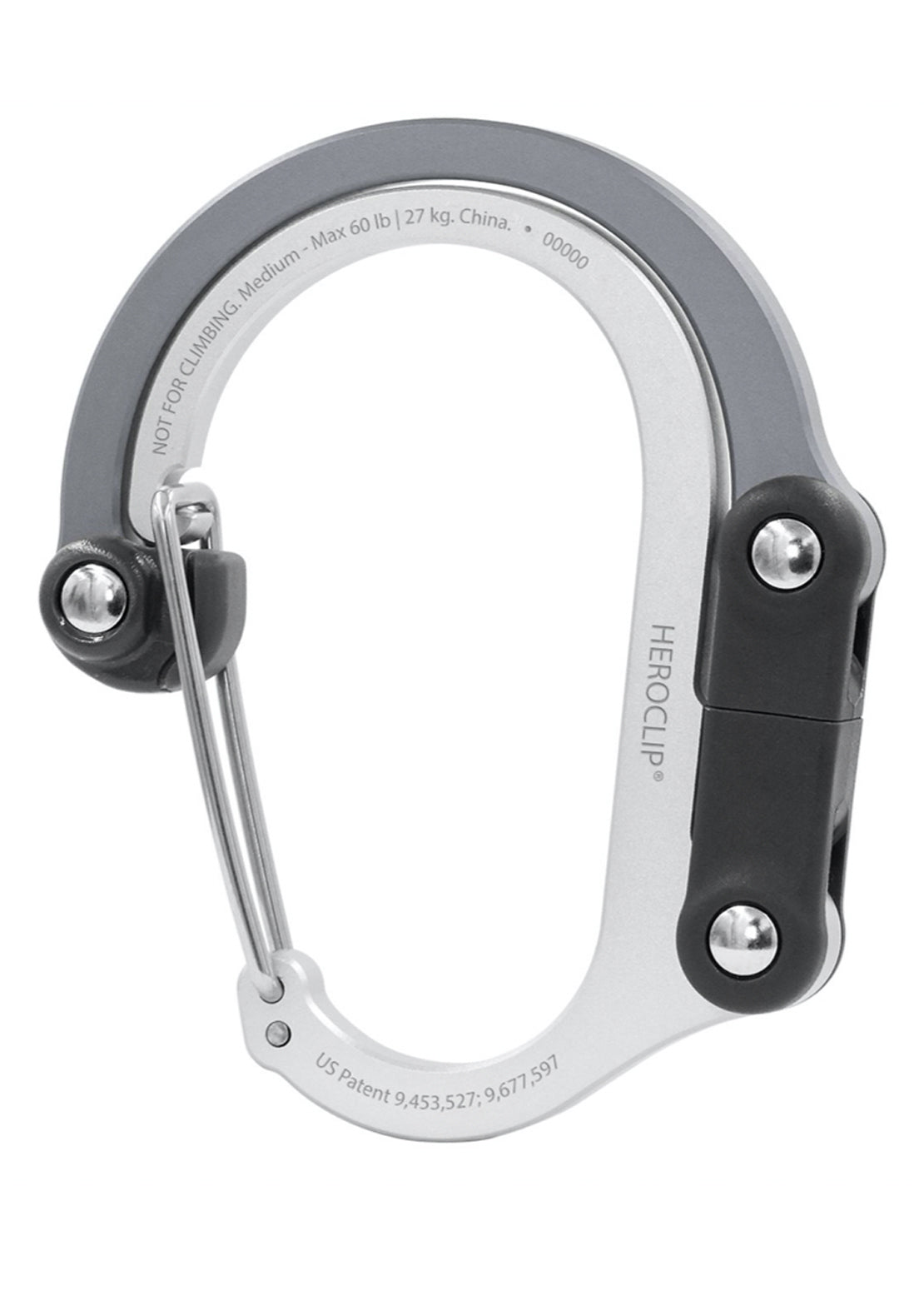 Heroclip Medium Carabiner Shade of Gray