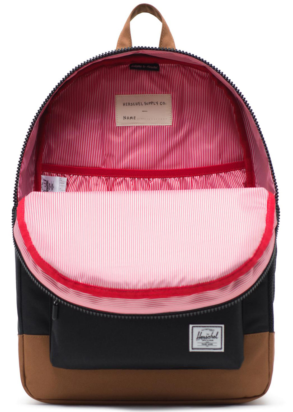 Herschel Junior Heritage XL Backpack Black/Saddle Brown