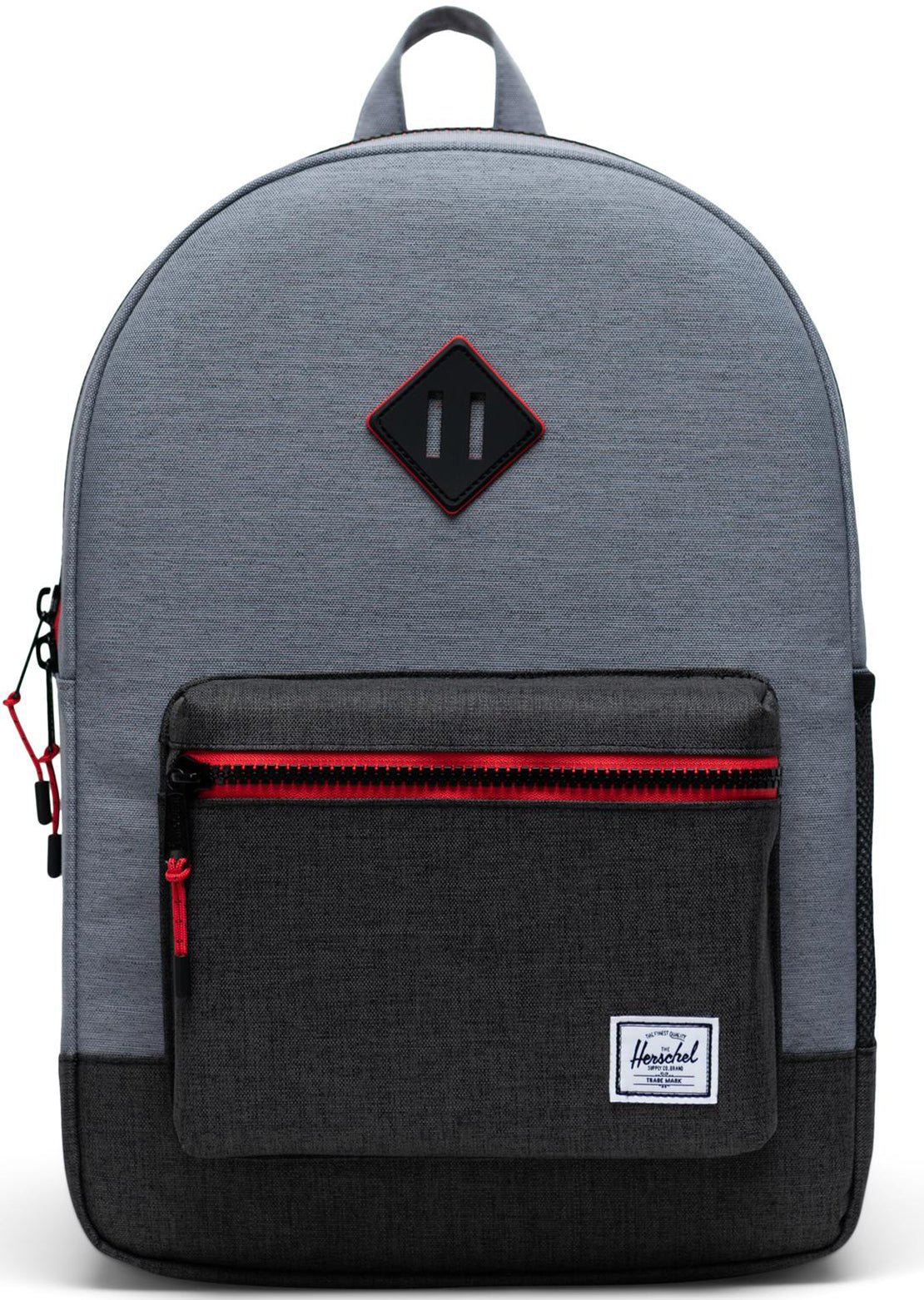 Herschel Junior Heritage XL Backpack Mid Grey Crosshatch/Black Crosshatch
