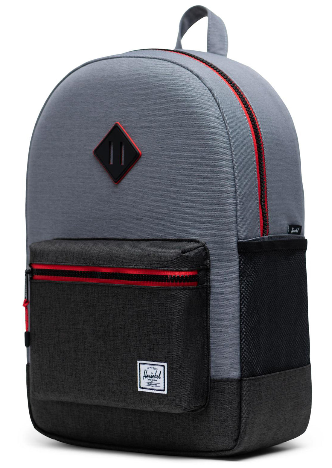 Herschel Junior Heritage XL Backpack Mid Grey Crosshatch/Black Crosshatch