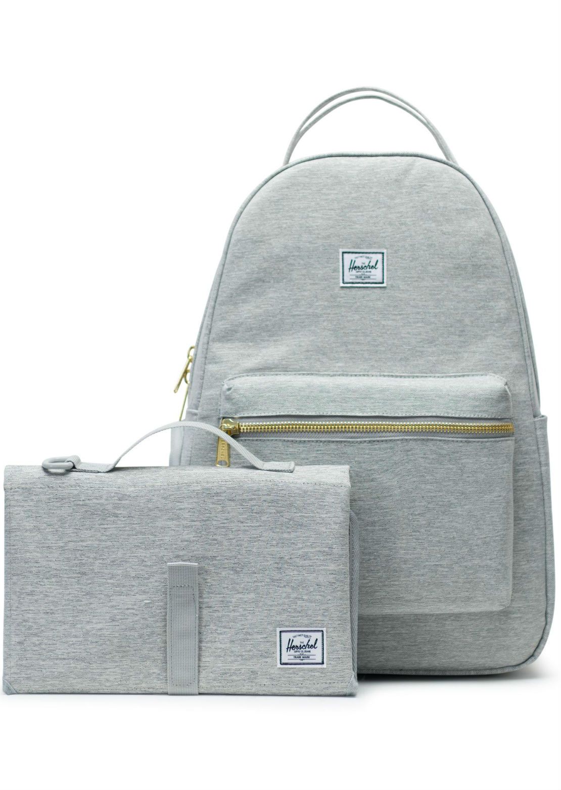 Herschel Nova Sprout Diaper Bag Backpack Light Grey Crosshatch