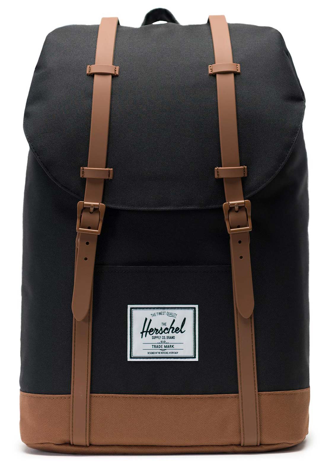 Herschel Retreat Backpack Black/Saddle Brown