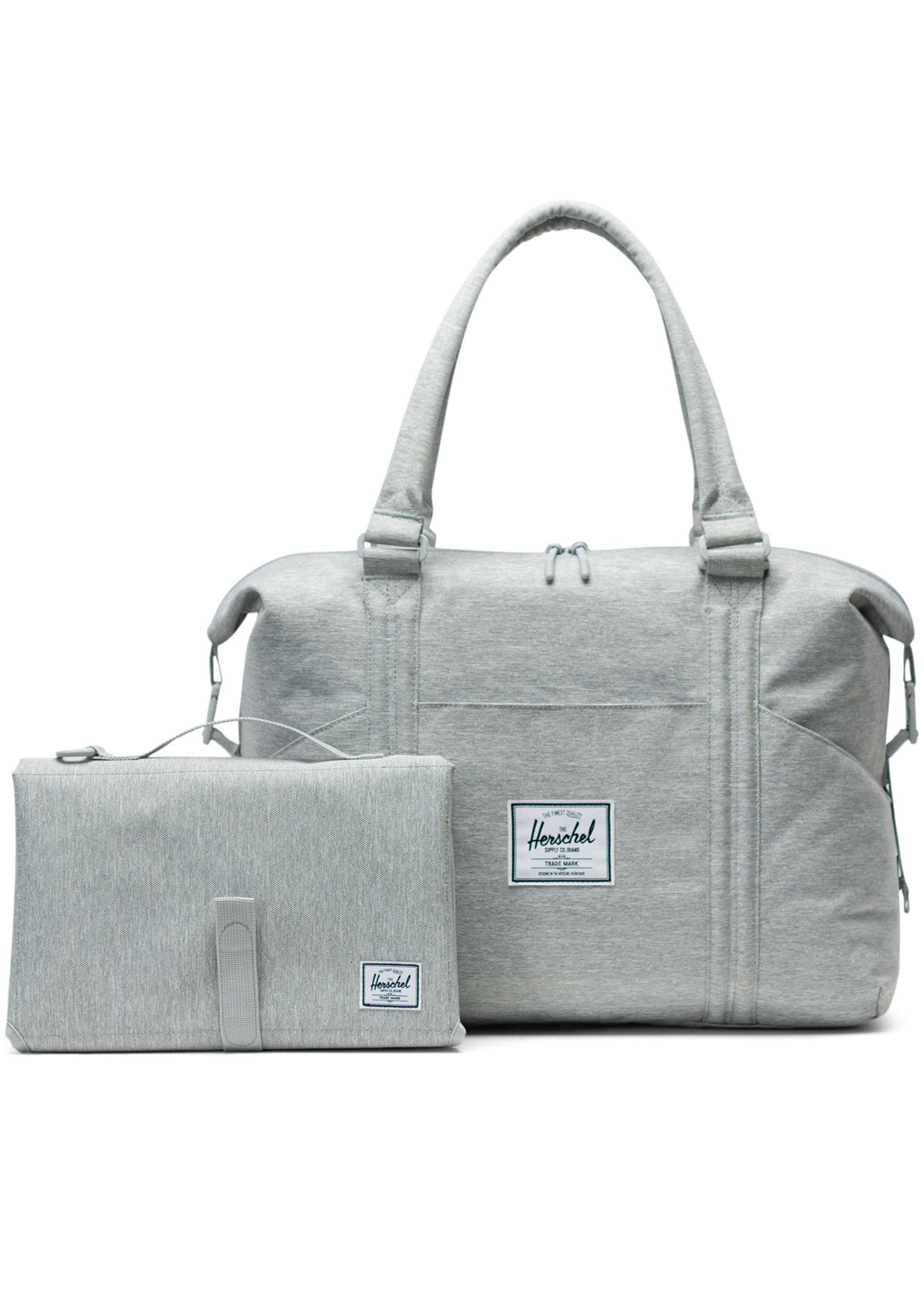 Herschel Strand Sprout Diaper Bag Light Grey Crosshatch