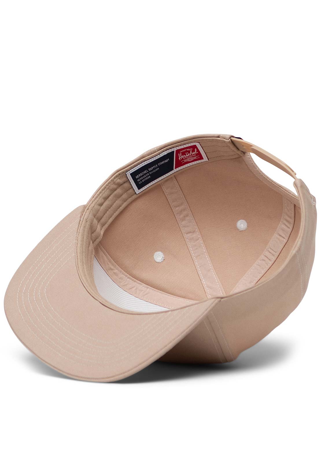 Herschel Whaler Classic 6 Panel Cap Light Taupe/White