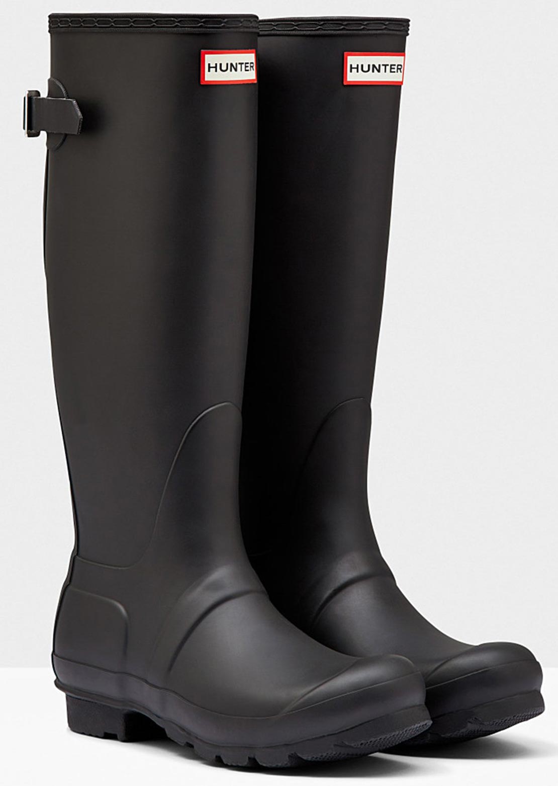 Hunter Women&#39;s Original Back Adjustable Tall Boots Black