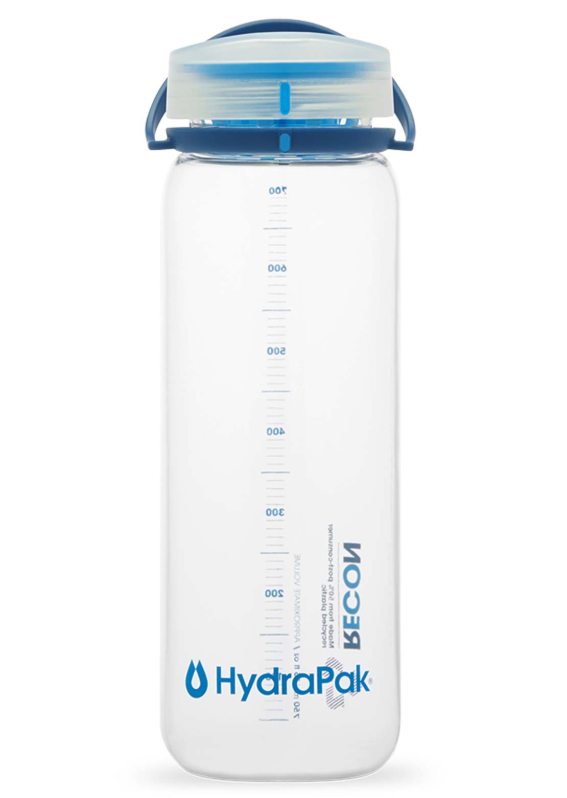 HydraPak 750ml Recon Bottle Clear/Navy &amp; Cyan