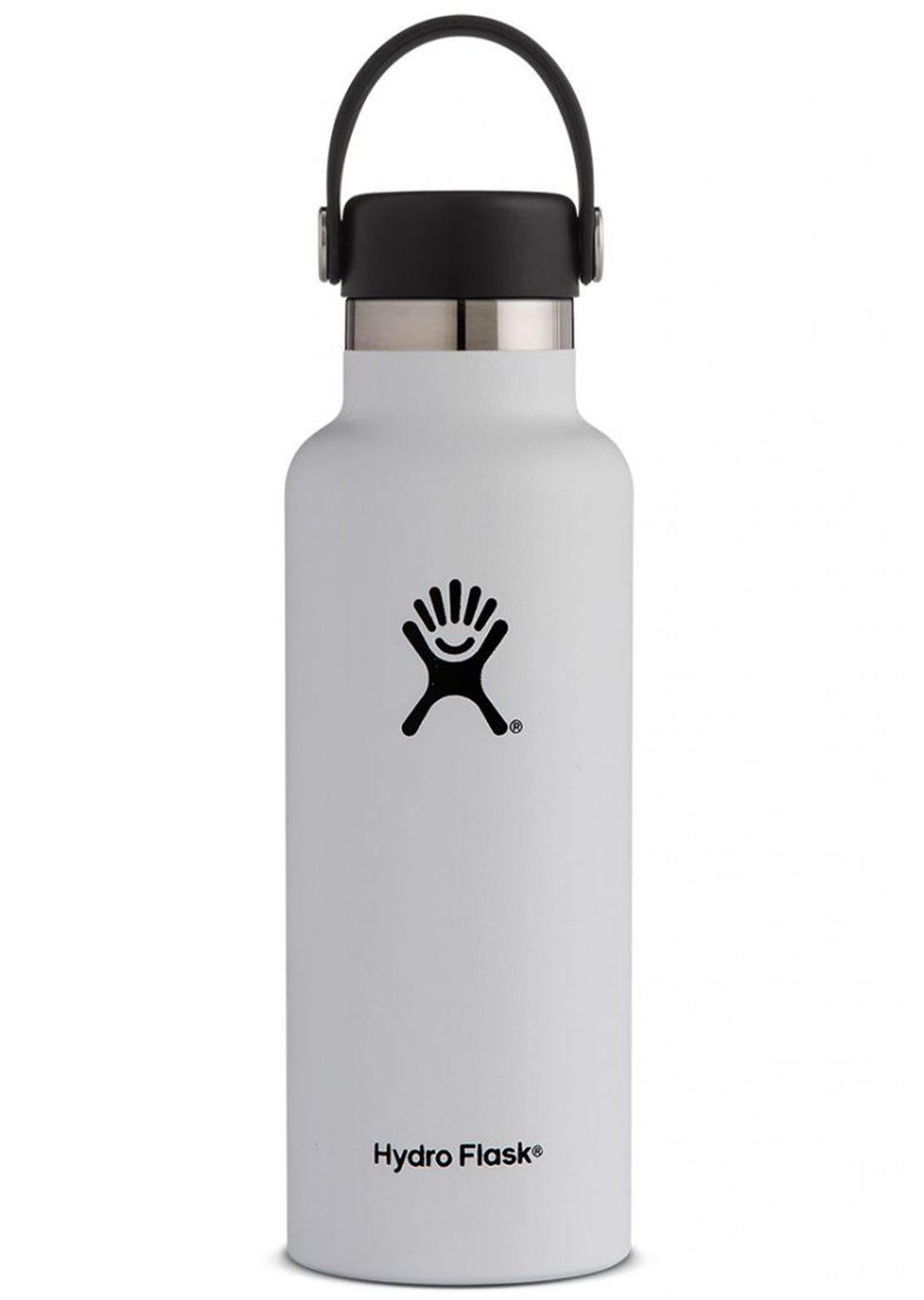 Hydro Flask 18oz Standard Mouth Insulated Bottle White