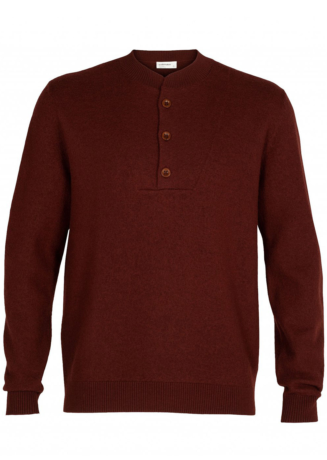 Icebreaker Men&#39;s Abbeyfield Half Button Sweater Espresso