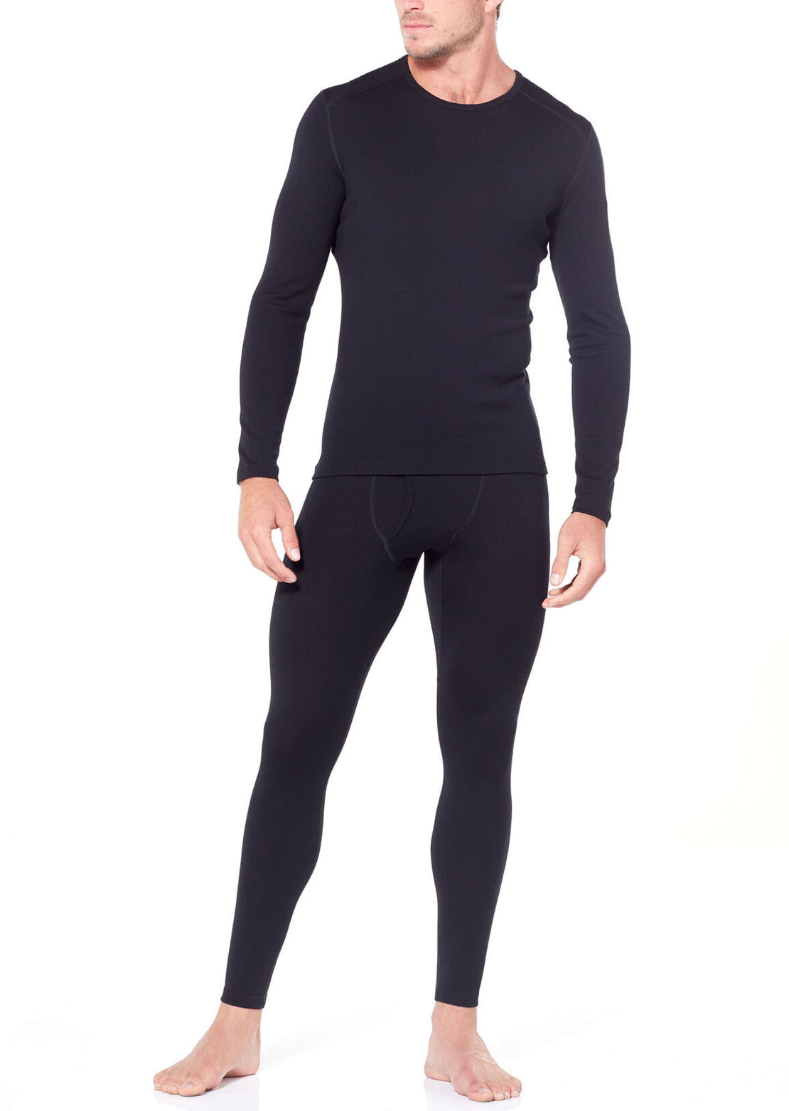 Icebreaker Men&#39;s Merino 260 Tech Longsleeve Thermal Black