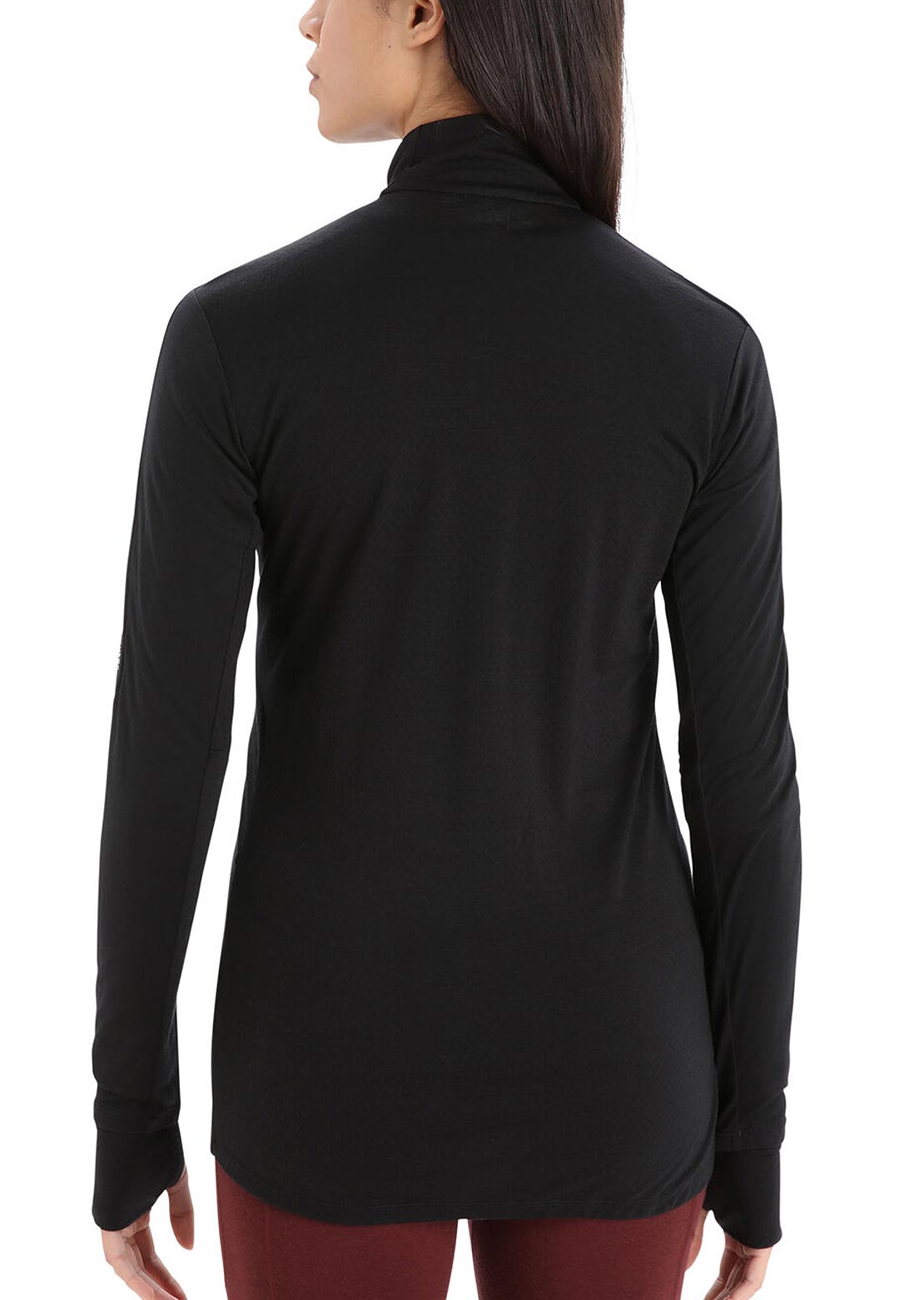 Icebreaker Women&#39;s ZoneKnit Long Sleeve Zip Jacket Black