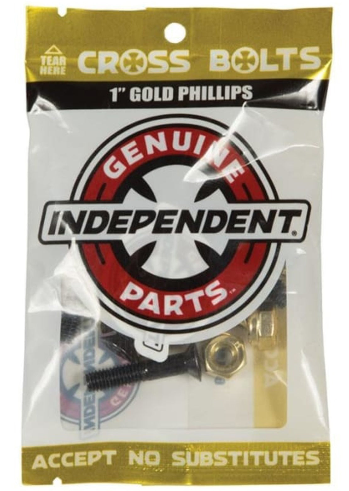 Independent Phillips Hardware Black/Gold 1&quot;