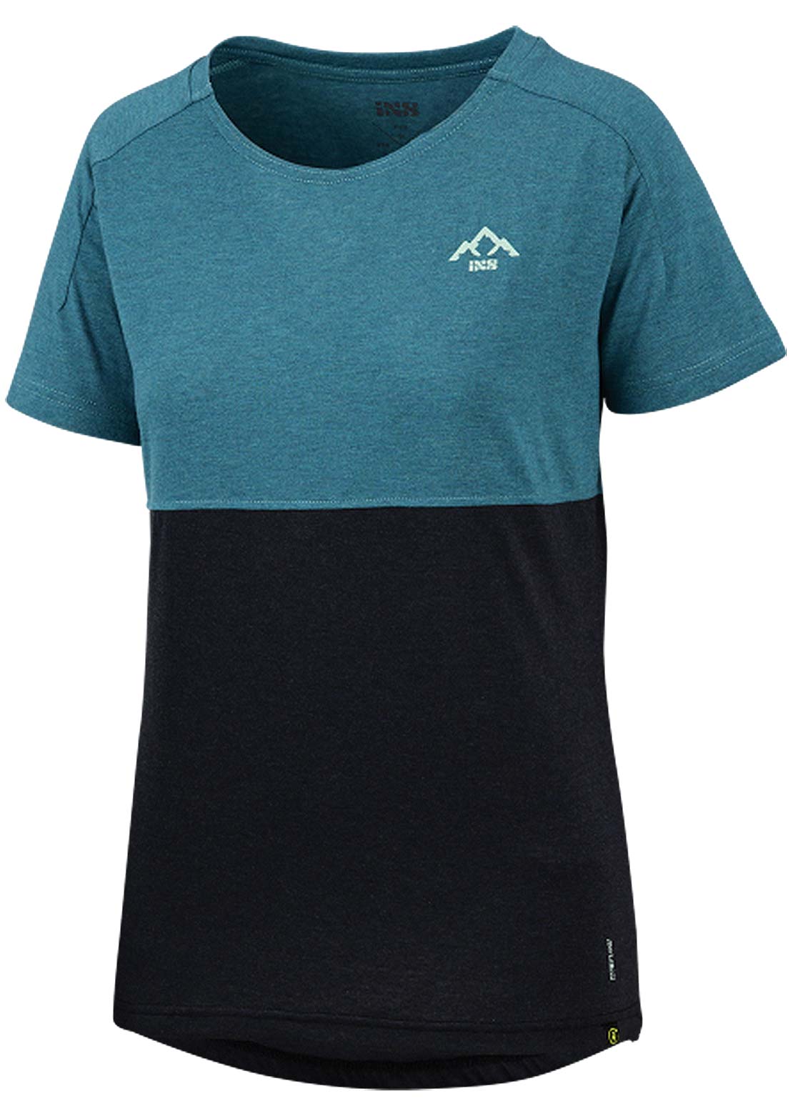 IXS Junior Mountain Flow Tech T-Shirt Everglade/Black