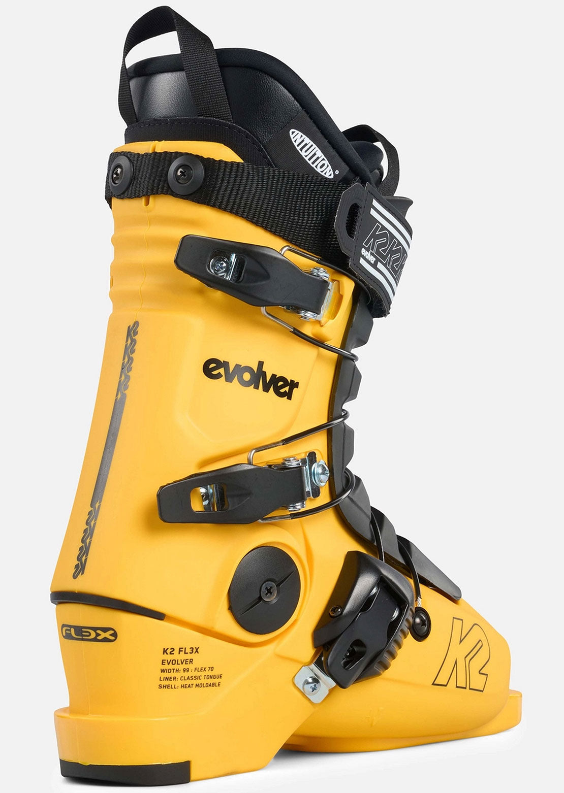 K2 Junior Evolver Ski Boots Yellow