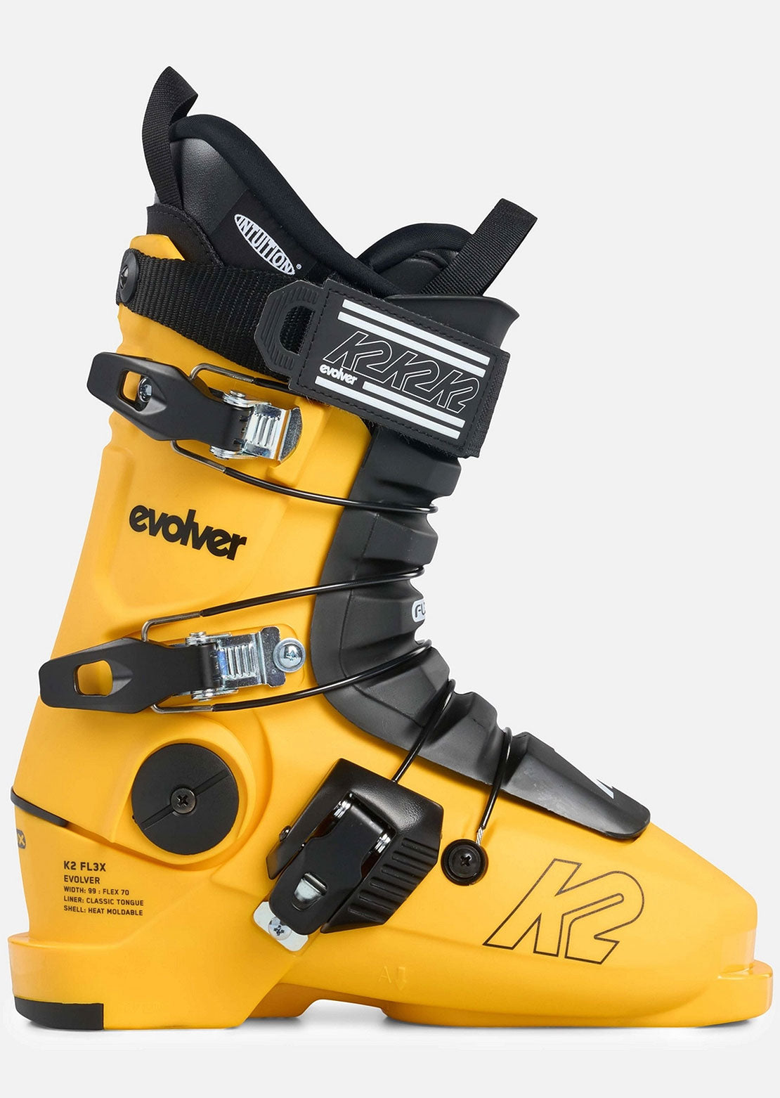 K2 Junior Evolver Ski Boots Yellow