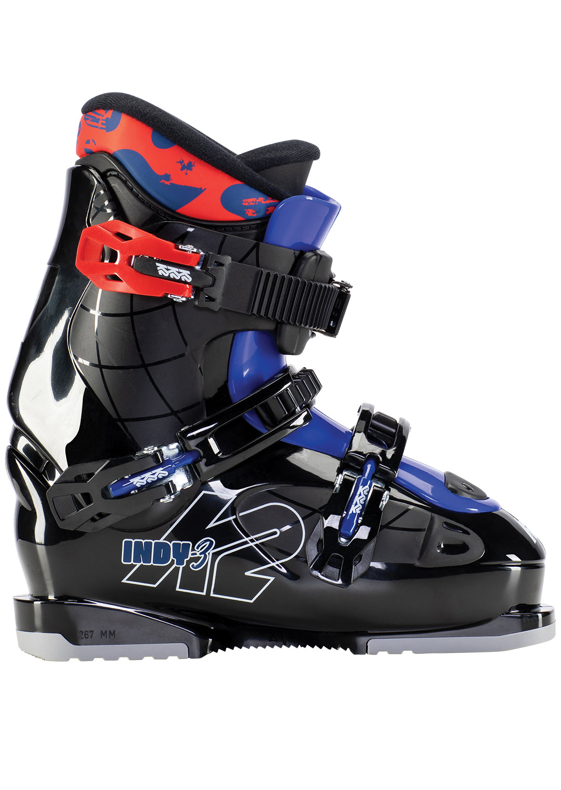 K2 Junior Indy 3 Ski Boots Black/Red