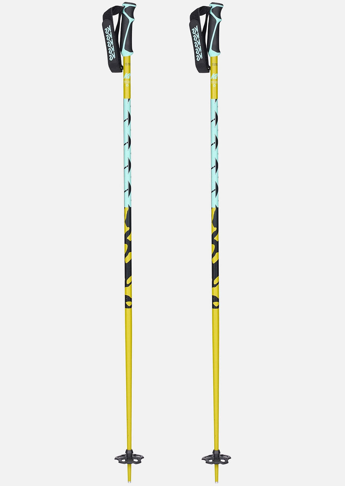 K2 Men's Freeride 18 Ski Poles Green