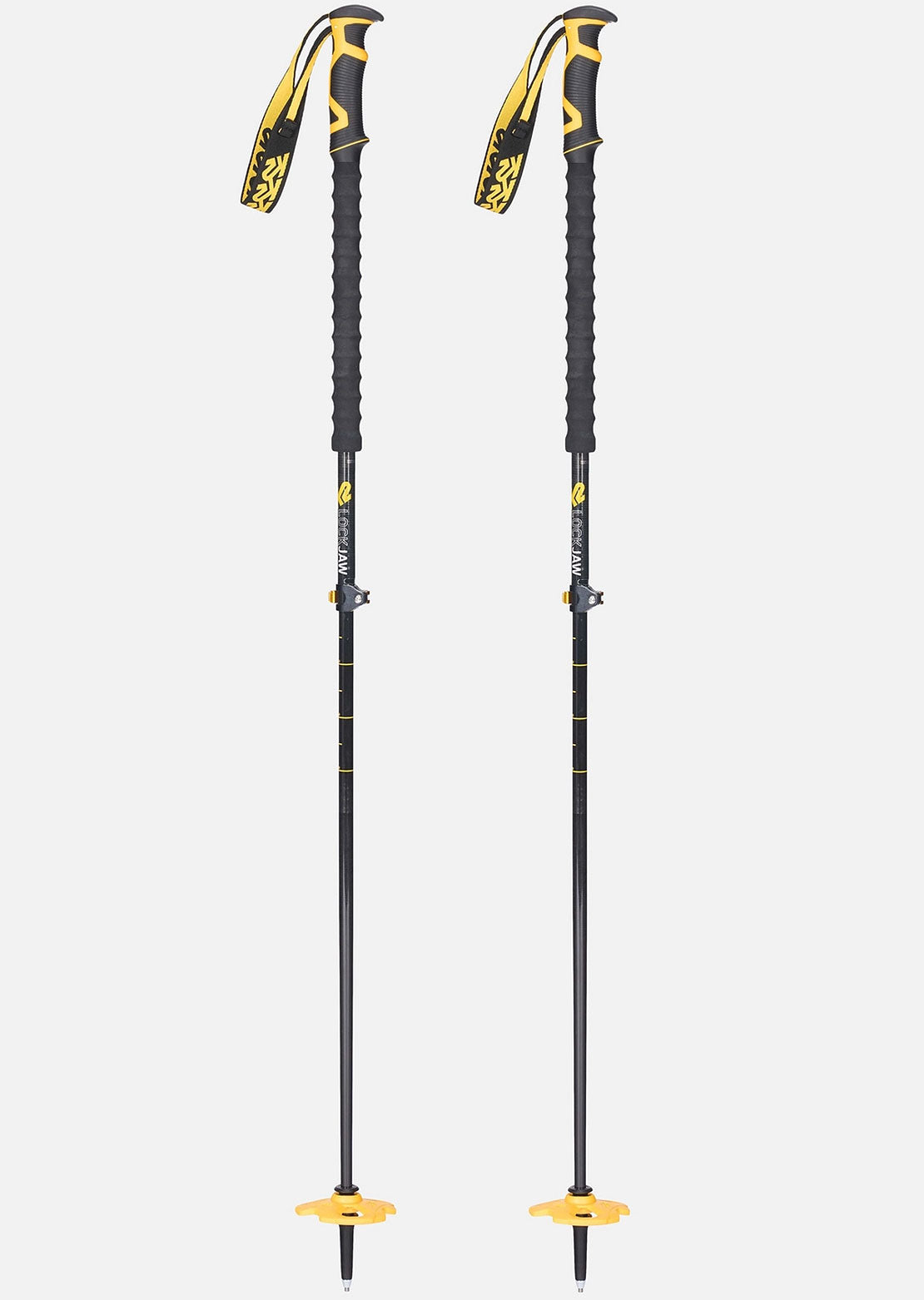K2 Men's Lock Jaw Carbon Plus Ski Poles Black