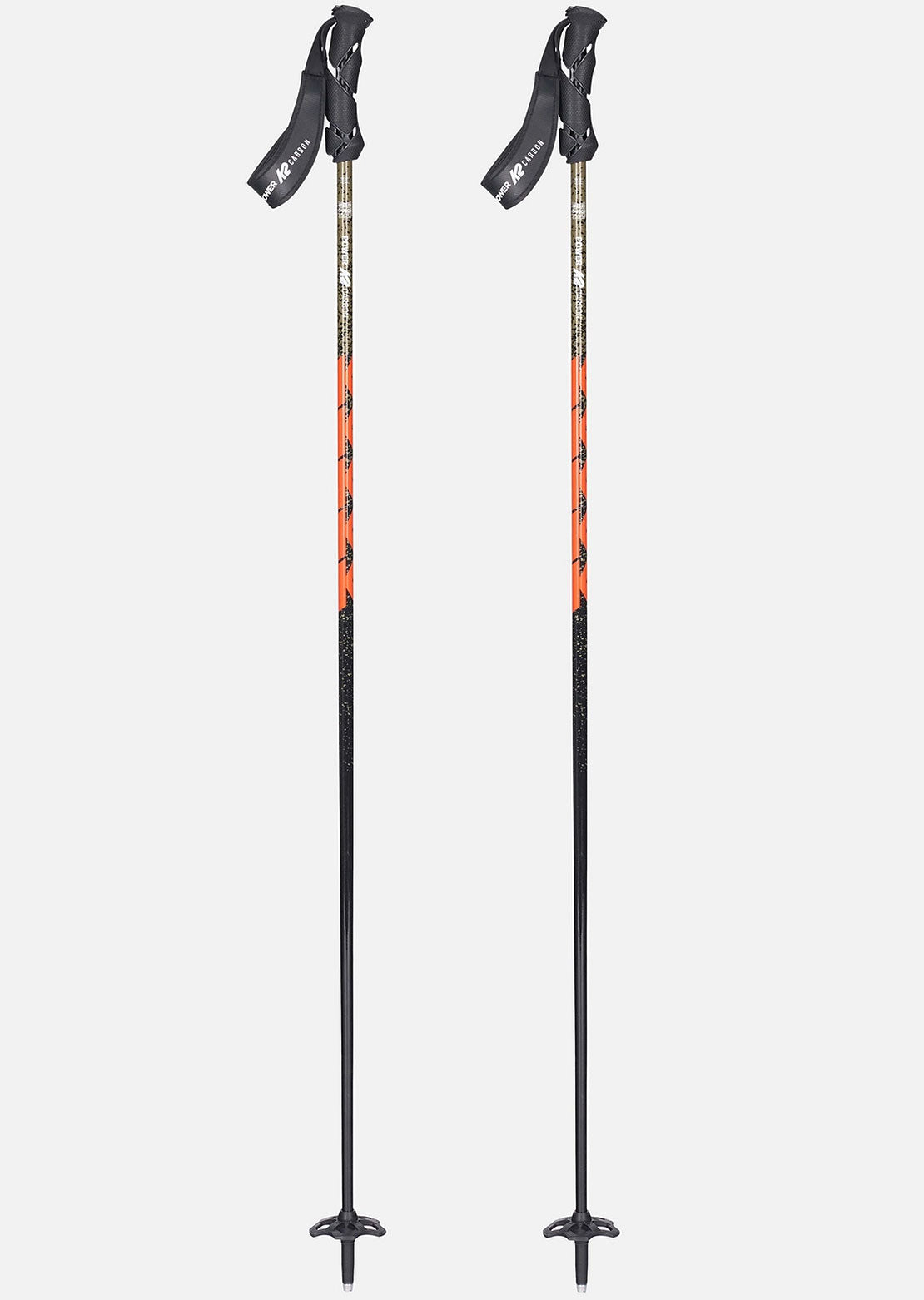 K2 Men's Power Carbon Ski Poles Orange