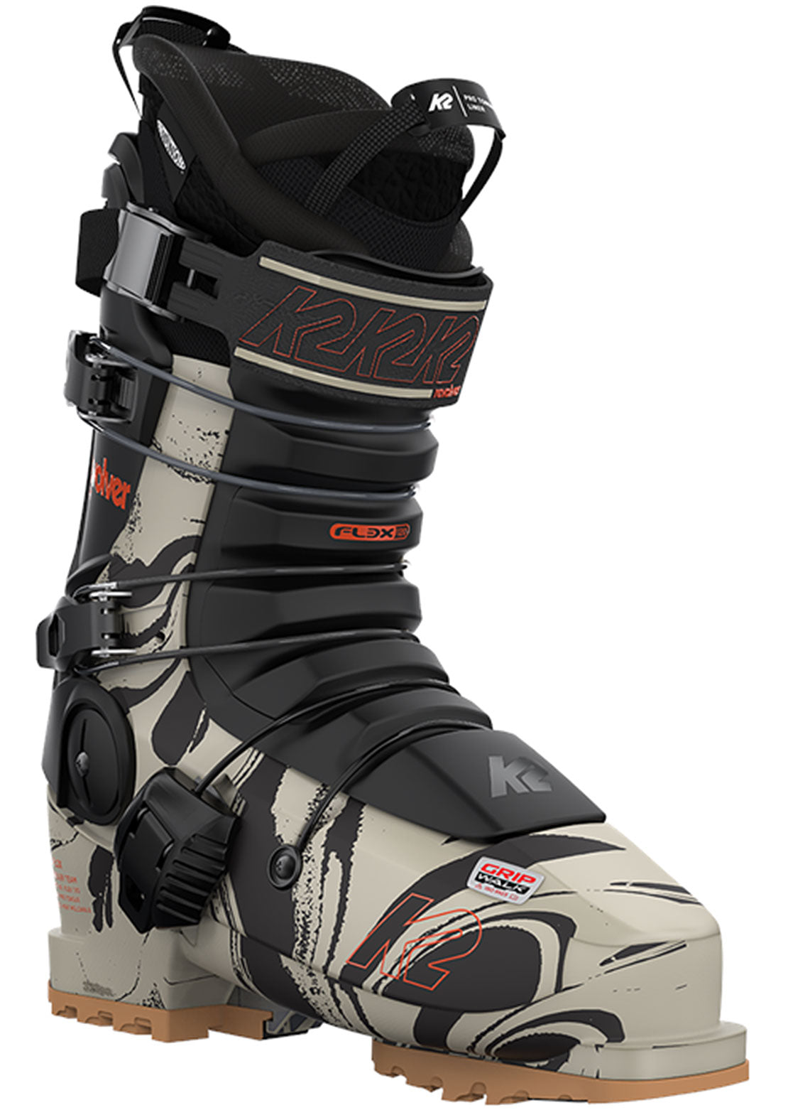 K2 Men&#39;s Revolver Team Ski Boots Beige Swirl