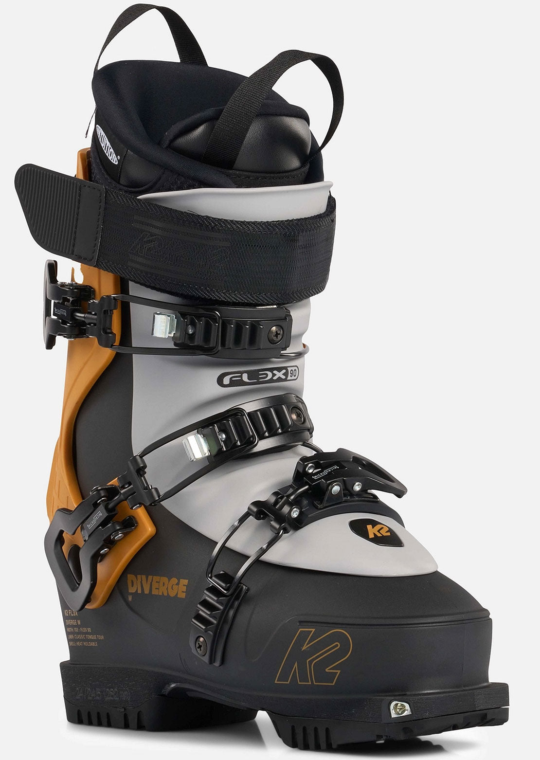 K2 Women&#39;s Diverge Ski Boots Black/Orange