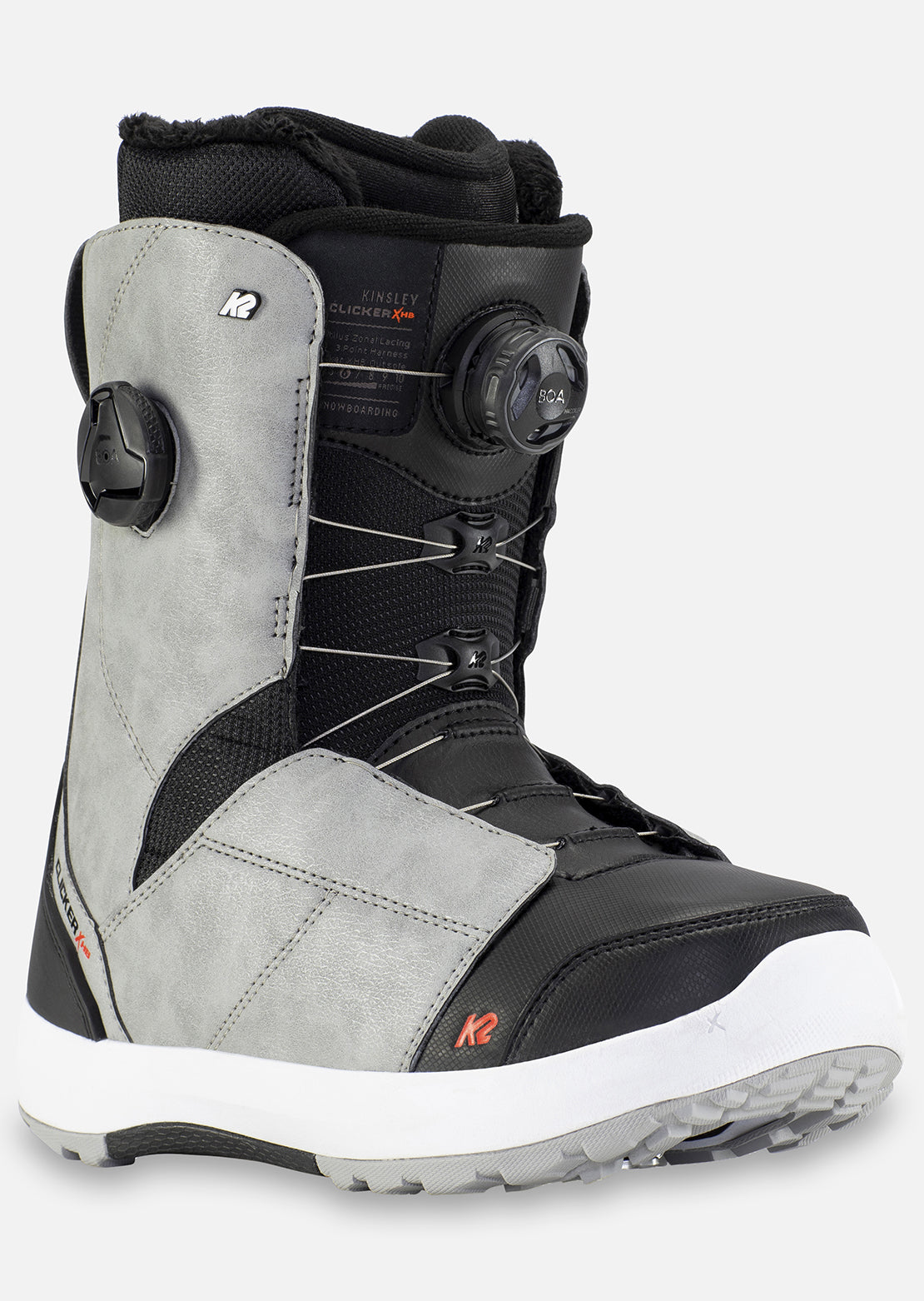 K2 Women&#39;s Kinsley Clicker Snowboard Boots Grey