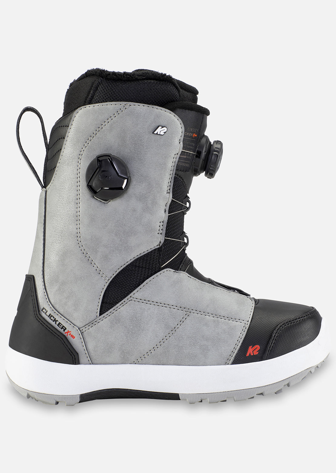 K2 Women&#39;s Kinsley Clicker Snowboard Boots Grey
