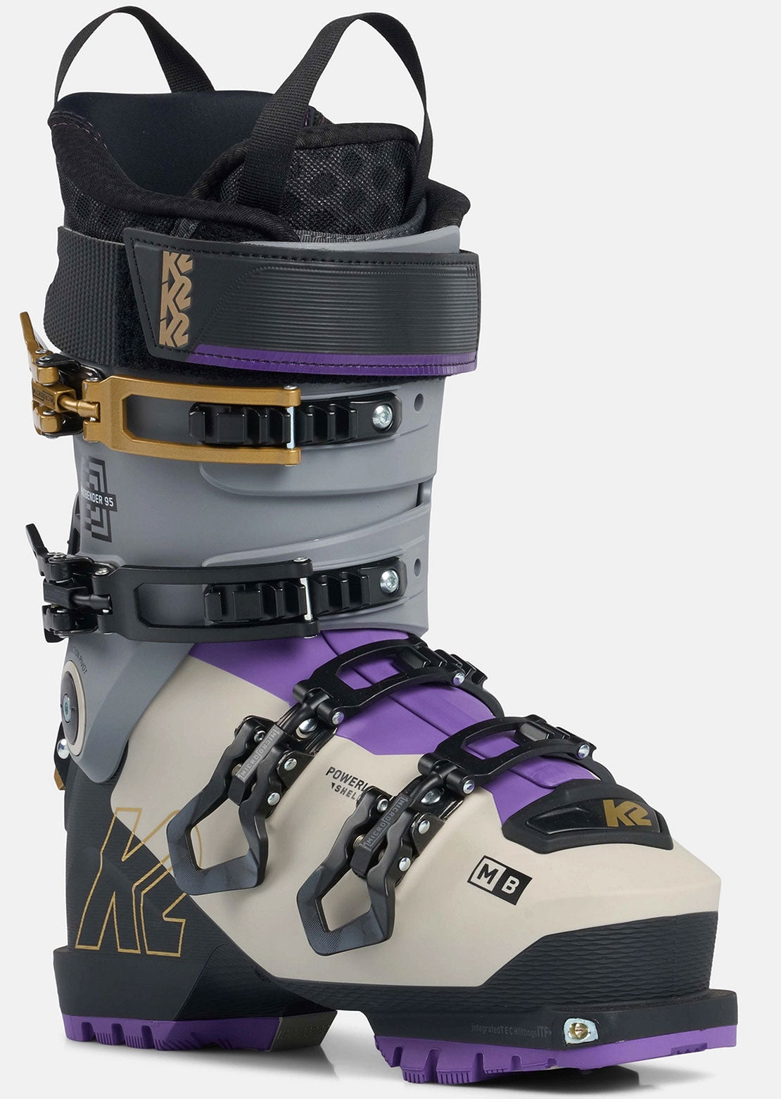 K2 Women's Mindbender 95 MV Ski Boots Gray/Purple
