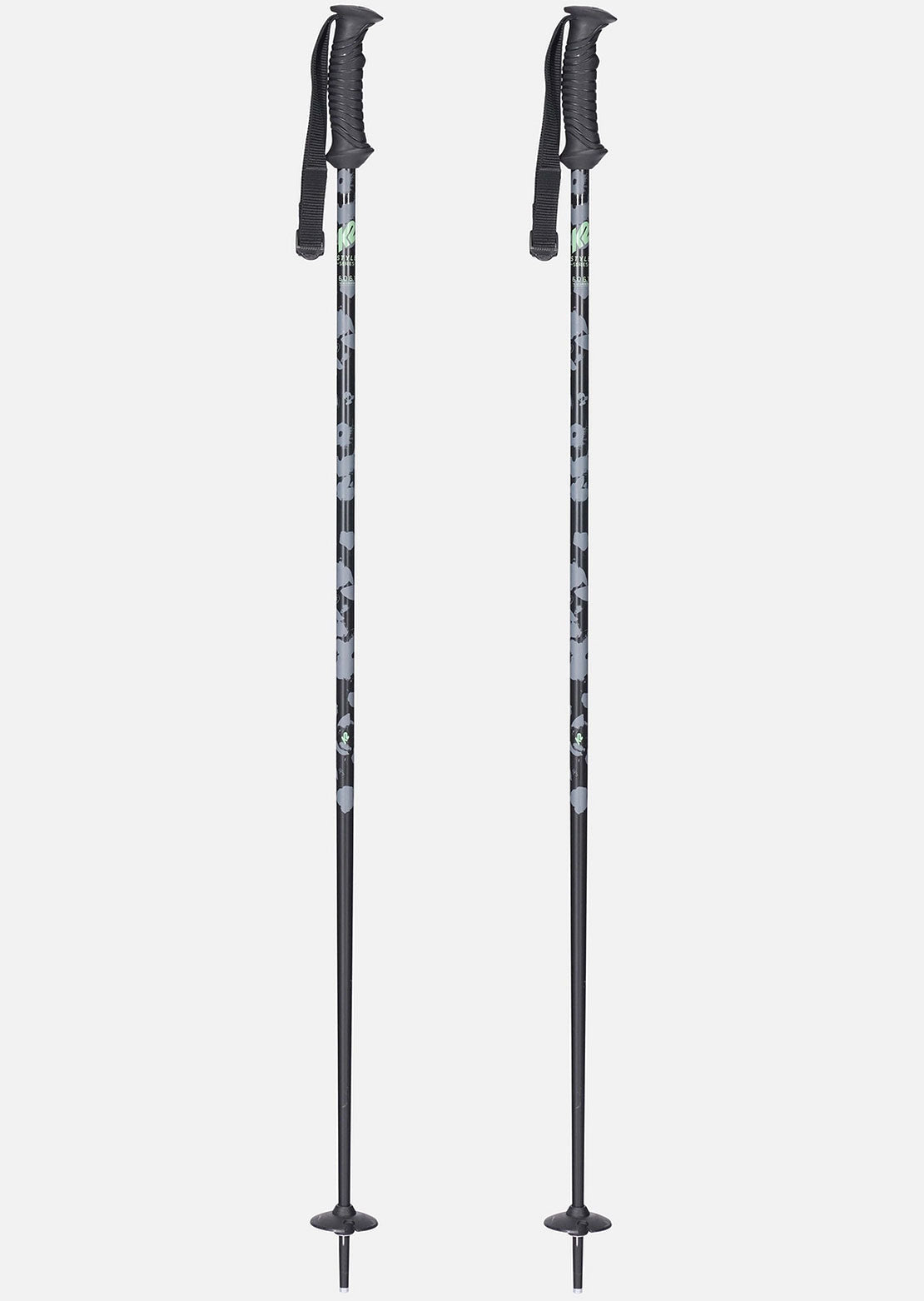 K2 Women's Style Aluminum Poles Black