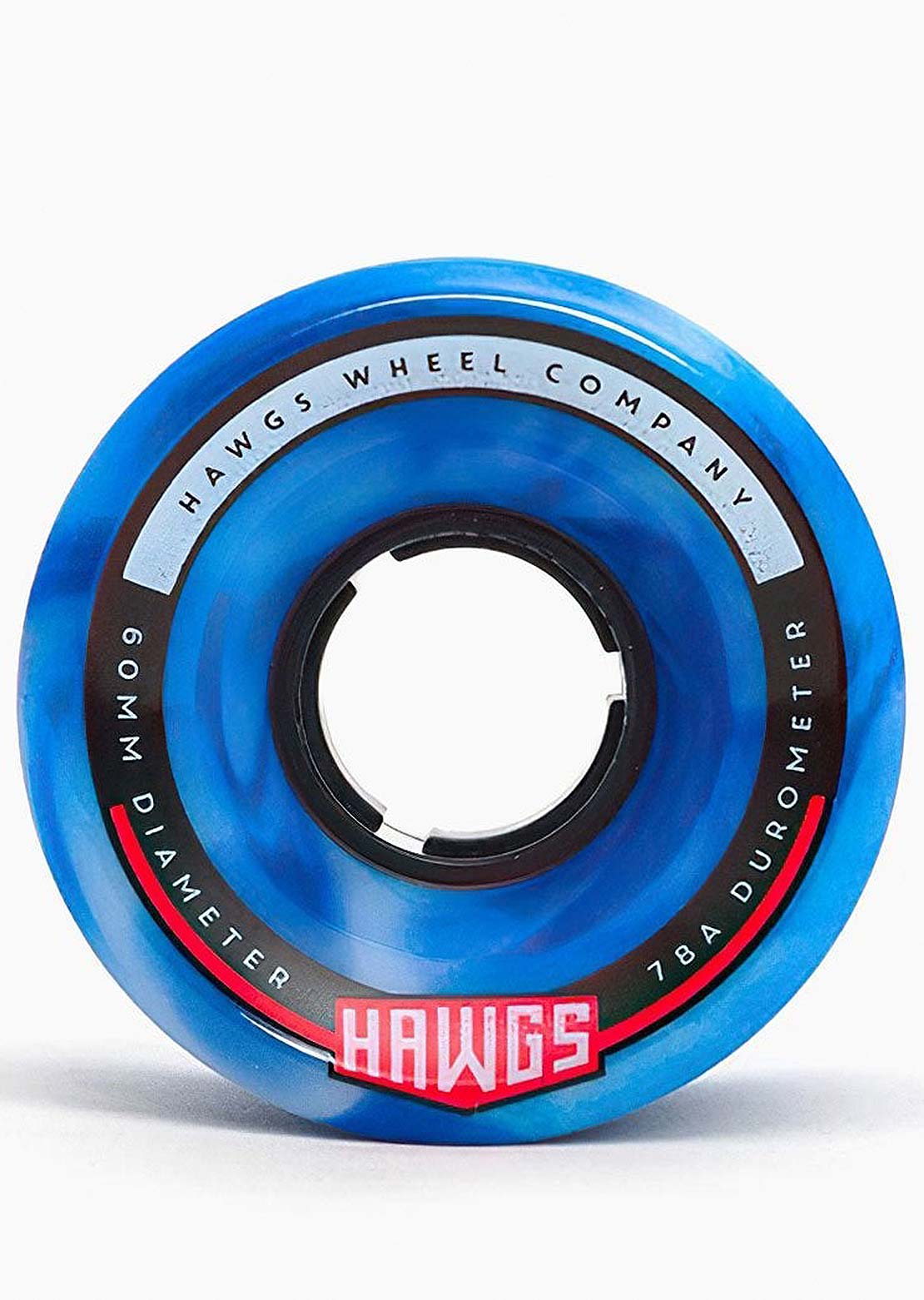 Landyachtz Chubby Hawgs Swirl 78a Stone Wheels Blue/White