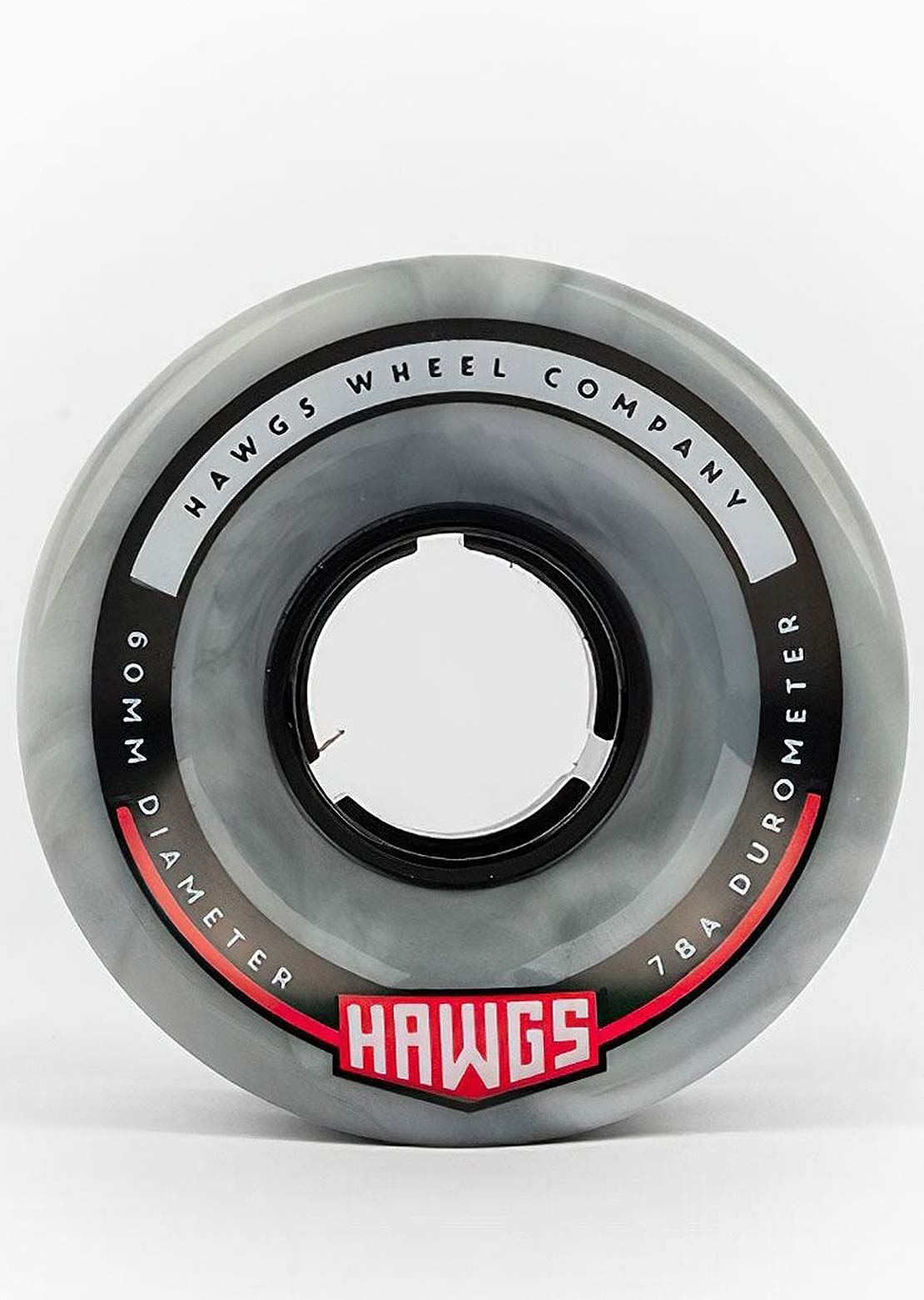Landyachtz Chubby Hawgs Swirl 78a Stone Wheels Grey/White