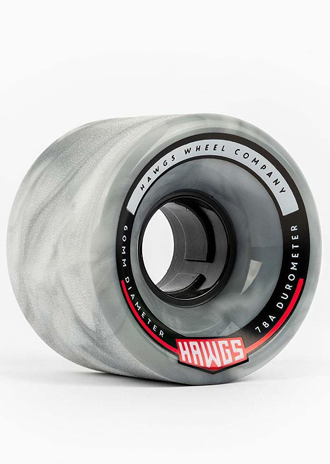 Landyachtz Chubby Hawgs Swirl 78a Stone Wheels Grey/White
