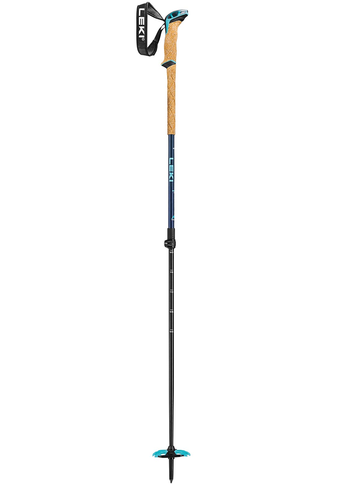 Leki Bernina Lite 2 Ski Poles Midnight Blue/Mint