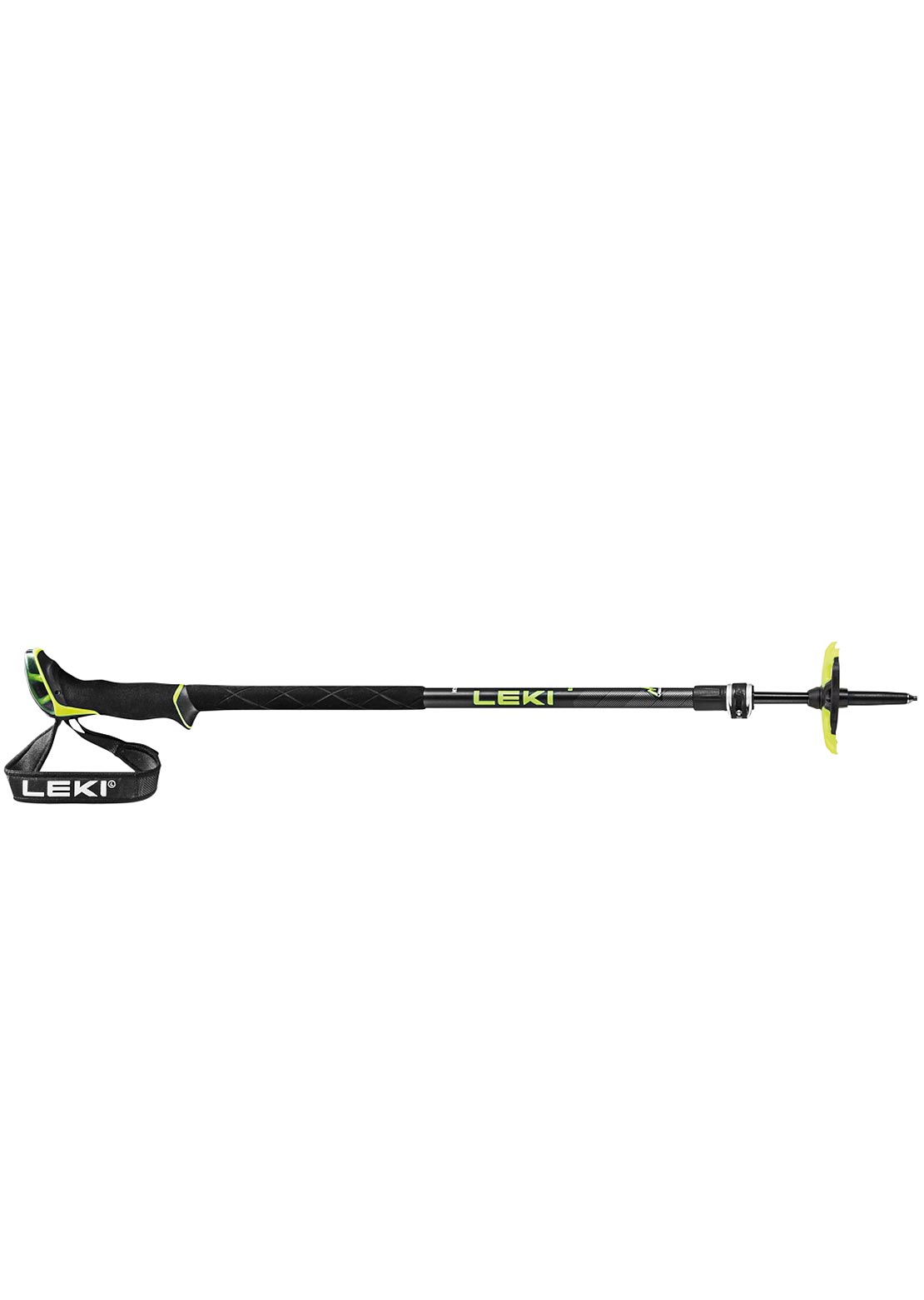 Leki Guide 2 Ski Poles Black/Neon Yellow
