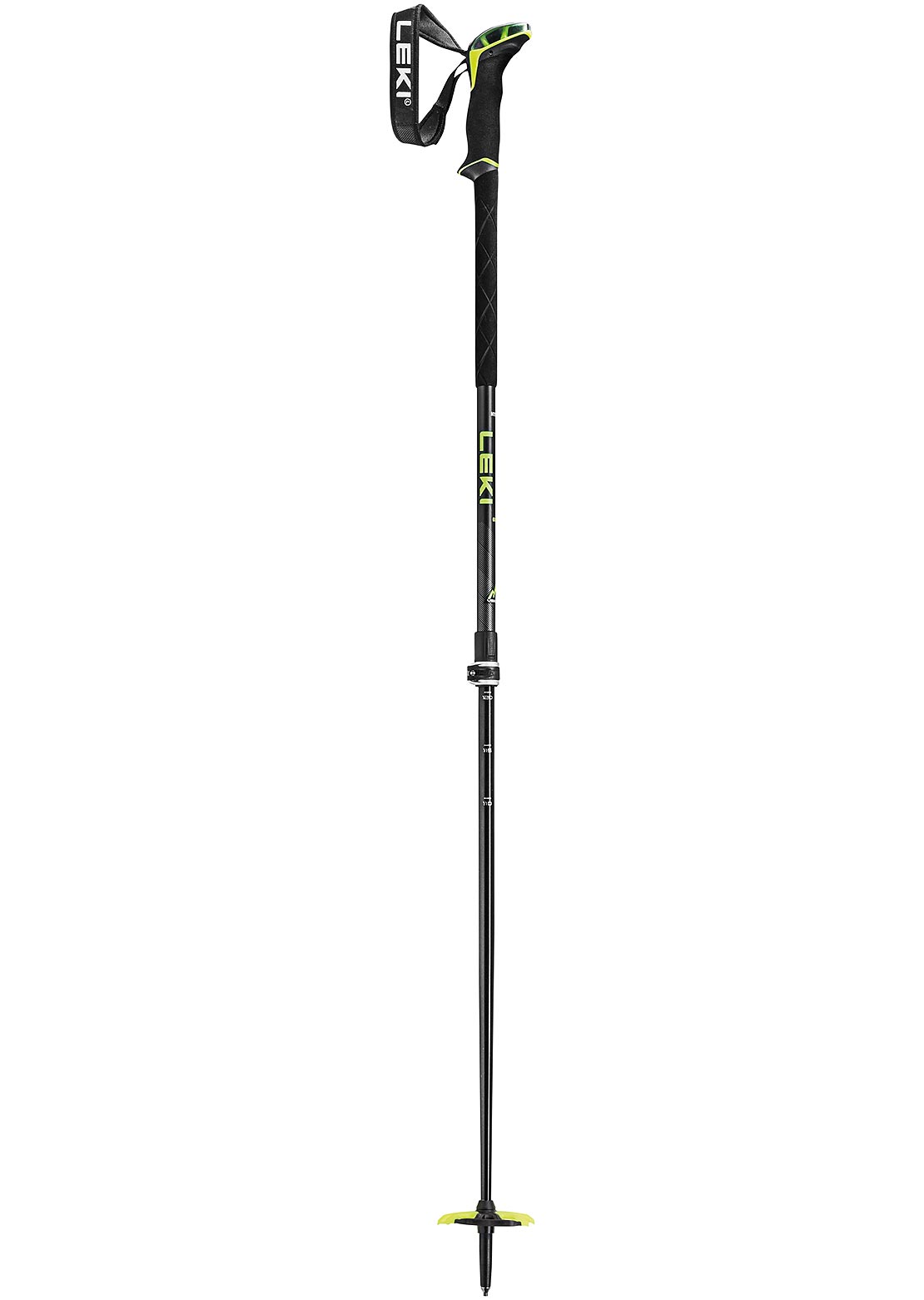 Leki Guide 2 Ski Poles Black/Neon Yellow