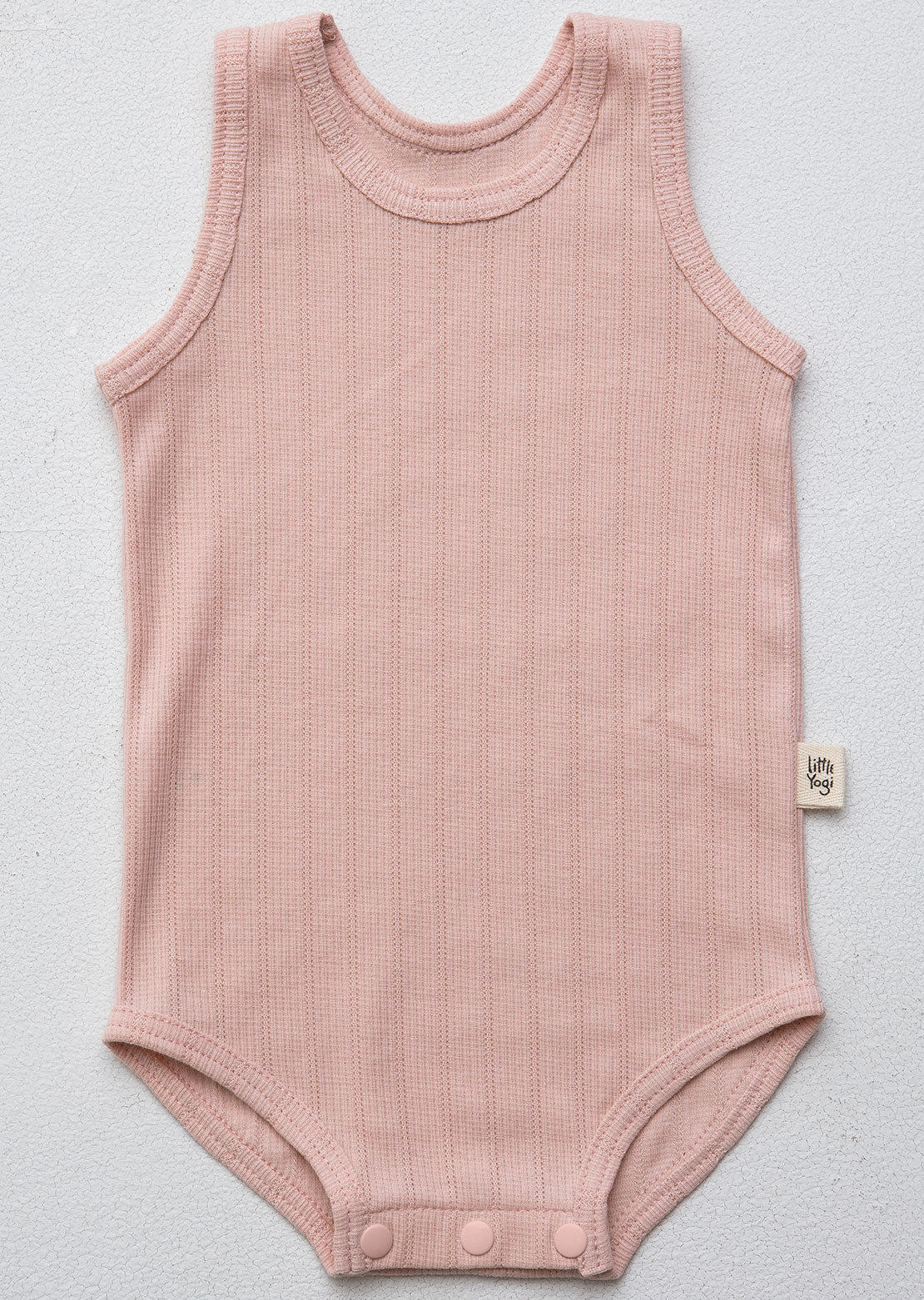 Little Yogi Toddler Cotton Candy Onesie Rose